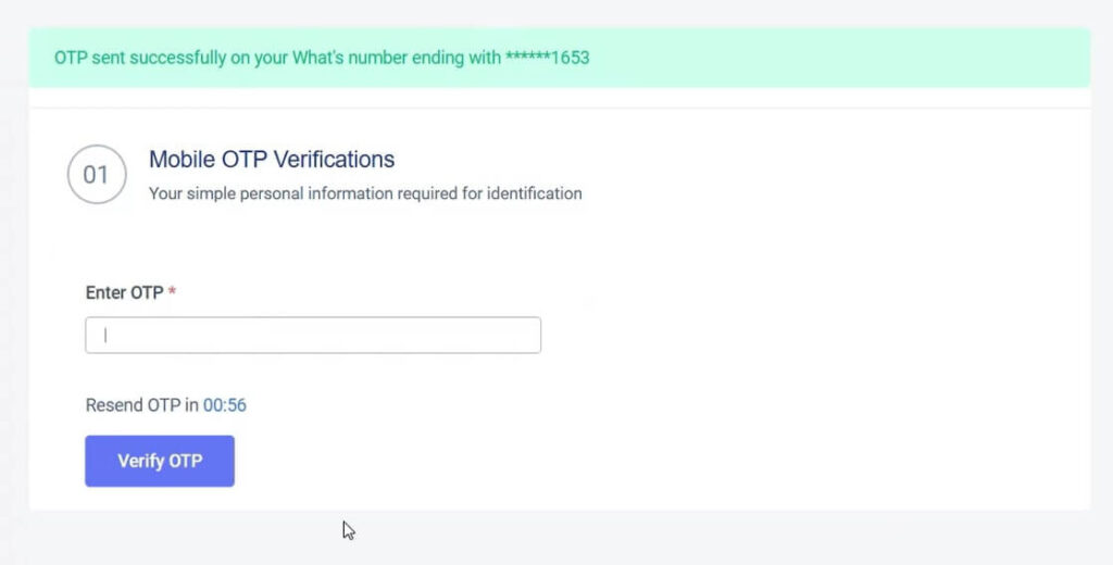 Mobile OTP Verifications